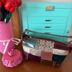 Coach Y2K Multicolor Patchwork Shoulder Bag